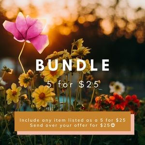 Look for 5 for $25 items!
